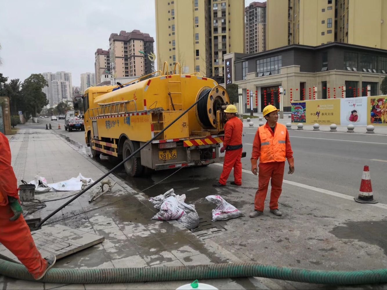 雅星镇排污管道清淤-管道清洗